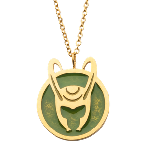 [Loki (Disney+): Enamel Necklace: Loki Helmet (Product Image)]