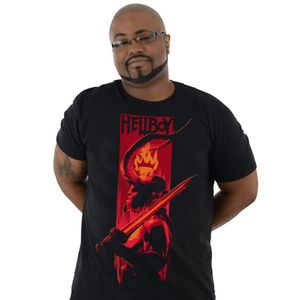 [Hellboy: T-Shirt: Fireside Profile (Product Image)]