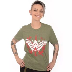 [Wonder Woman: T-Shirt: Logo Green (Product Image)]
