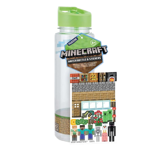 [Minecraft: Water Bottle & Stickers Gift Set (Product Image)]