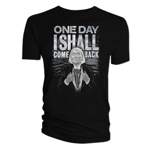 [Doctor Who: The 60th Anniversary Diamond Collection: Quote T-Shirt: One Day I Shall Come Back (Product Image)]