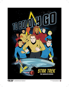 [Star Trek: The Animated Series: Art Print: Crew & Badge (Product Image)]