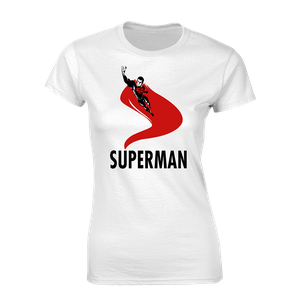 [Justice League: Women's Fit T-Shirt: Stylised Superman (Product Image)]