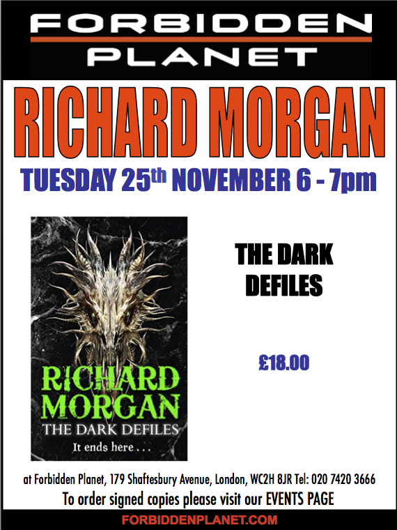Richard Morgan Signing The Dark Defiles