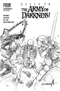 [Death To The Army Of Darkness #4 (Davila Black & White Variant) (Product Image)]