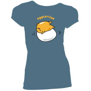 [Gudetama: Women's Fit T-Shirt: Egg-ercise (Product Image)]