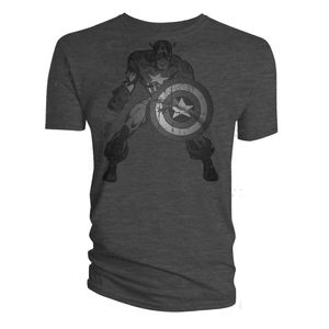 [Marvel: T-Shirt: Captain America Ready For Action (Product Image)]