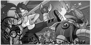 [Futurama: Poster: SDCC Exclusive (Signed & Sketched By Matt Groening) (Product Image)]