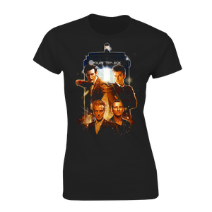 [Doctor Who: Women's Fit T-Shirt: Modern Doctors Group (Product Image)]