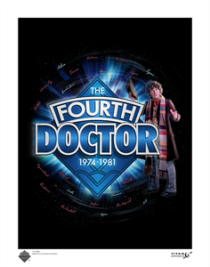 [Doctor Who: The 60th Anniversary Diamond Collection: Art Print: The Fourth Doctor (Product Image)]
