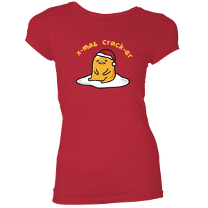 [Gudetama: Women's Fit T-Shirt: X-Mas Crack-er (Product Image)]
