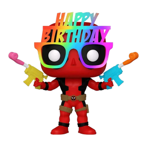 [Marvel: Deadpool 30th Anniversary: Pop! Vinyl Figure: Deadpool (Birthday Hat) (Product Image)]