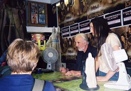 Christopher Lee Signing 