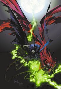 [Batman/Spawn #1 (One Shot) (Cover J Greg Capullo and Todd McFarlane Glow In The Dark Variant) (Product Image)]