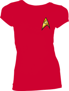 [Star Trek: Women's Fit T-Shirt: Engineering Costume (Product Image)]