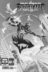 [Miles Morales: Spider-Man #28 (Coello Captain America 80th Variant) (Product Image)]