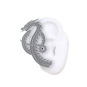 [House Of The Dragon: Wrap Around Ear Cuff: Dragon (Product Image)]