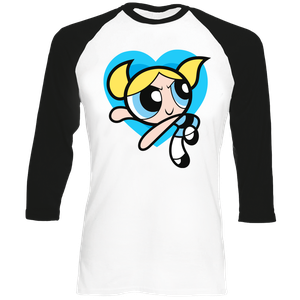[Powerpuff Girls: Baseball T-Shirt: Bubbles (Product Image)]