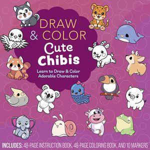 [Draw & Color Cute Chibis (Hardcover) (Product Image)]