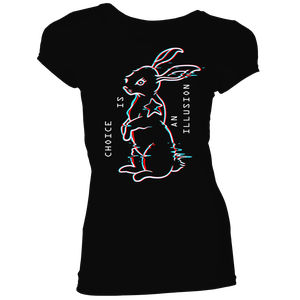 [The Matrix: Resurrections: Women's Fit T-Shirt: White Rabbit (Product Image)]