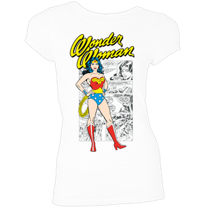 [Wonder Woman: Women's Fit T-Shirt: Comic Strip (Product Image)]
