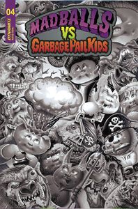 [Madballs Vs. Garbage Pail Kids #4 (Cover F Simko Black & White Variant) (Product Image)]