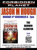 [Jason M Hough Signing The Darwin Elevator (Product Image)]