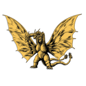 [Godzilla: Monster Collection: Enamel Pin Badge: King Ghidorah (Product Image)]