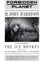 [M. John Harrison signing The Ice Monkey (Product Image)]