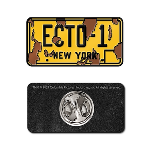 [Ghostbusters: Afterlife: Enamel Pin Badge: Ecto-1 Plate (Product Image)]