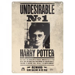 [Harry Potter: Tin Sign: Undesirable No.1 (Product Image)]