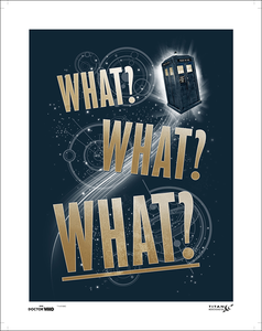 [Doctor Who: MCM Convention Exclusive: Art Print: Tenth Doctor What? What? What? (Product Image)]