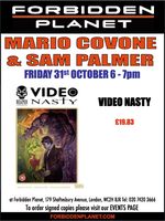 [Mario Covone and Sam Palmer Signing Video Nasty (Product Image)]