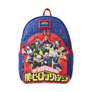 [My Hero Academia: Loungefly Mini Backpack: Group Debossed Logo (Product Image)]