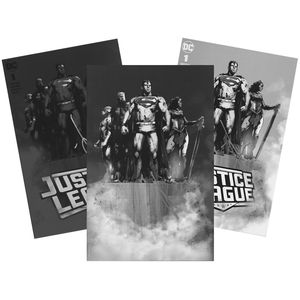[Justice League #1 (Forbidden Planet Exclusive & Jetpack Jock Variant Cover Set - Signed) (Product Image)]