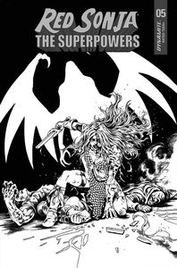 [Red Sonja: The Superpowers #5 (Lau Black & White Variant) (Product Image)]