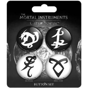 [Mortal Instruments: City Of Bones: Badge Set: Runes 4 Pack  (Product Image)]
