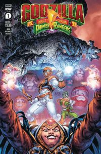 [The cover for Godzilla Vs Mighty Morphin Power Rangers 2 #1 (Cover A Williams II)]