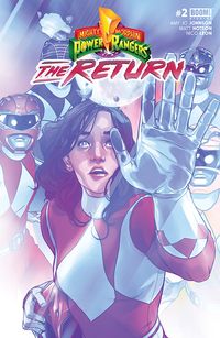 [The cover for Mighty Morphin Power Rangers: The Return #2 (Cover A Mont)]