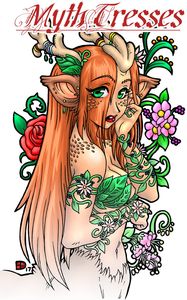 [Mythtresses Coloring Book (Product Image)]