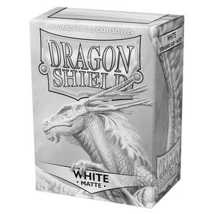 [Dragon Shield: Card Sleeves: Matte White (Box Of 100) (Product Image)]
