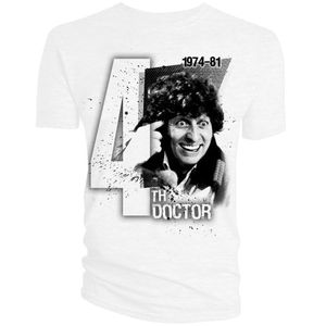[Doctor Who: T-Shirt: The 4th Doctor 1974-1981 (Product Image)]