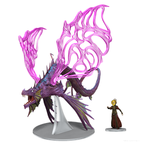 [Dungeons & Dragons: Icons Of The Realms: Miniatures: Spelljammer: Adventures In Space: Adult Solar Dragon & Prince Xeleth (Product Image)]