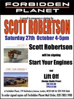 [Scott Robertson signing Start Your Engines (Product Image)]