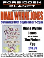[Diana Wynne Jones signing The Pinhoe Egg (Product Image)]