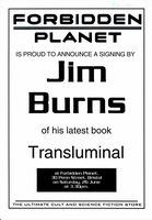 [Jim Burns signing Transluminal (Product Image)]
