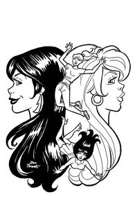[Red Sonja & Vampirella Meet Betty & Veronica #10 (Parent B&W Virgin Variant) (Product Image)]
