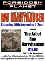 [Ray Harryhausen signing The Art of Ray Harryhausen (Product Image)]