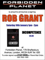 [Rob Grant signing Incompetence (Product Image)]