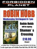 [Robin Hobb signing Shaman's Crossing (Product Image)]